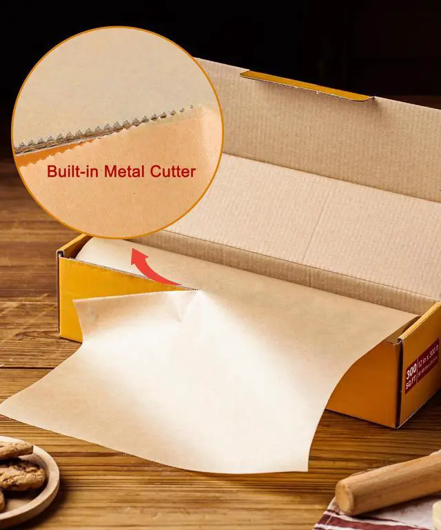 Alt view image 6 of 7 - Unbleached Parchment Paper Roll, Non-Stick, 300 Ft x 12 In - 300 Sq. Ft.