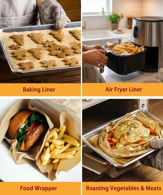 Alt view image 7 of 7 - Unbleached Parchment Paper Roll, Non-Stick, 300 Ft x 12 In - 300 Sq. Ft.