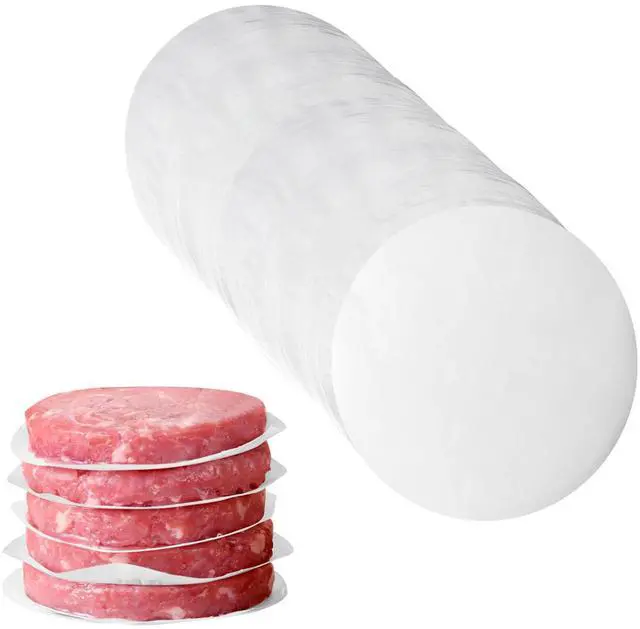 Main image of 250Pcs-4 Inch Parchment Paper Rounds, Non-Stick Baking Parchment Rounds/Hamburger Patty Paper Sheet, Precut Round Parchment Paper for Separating Burger Patty, Cookies and More