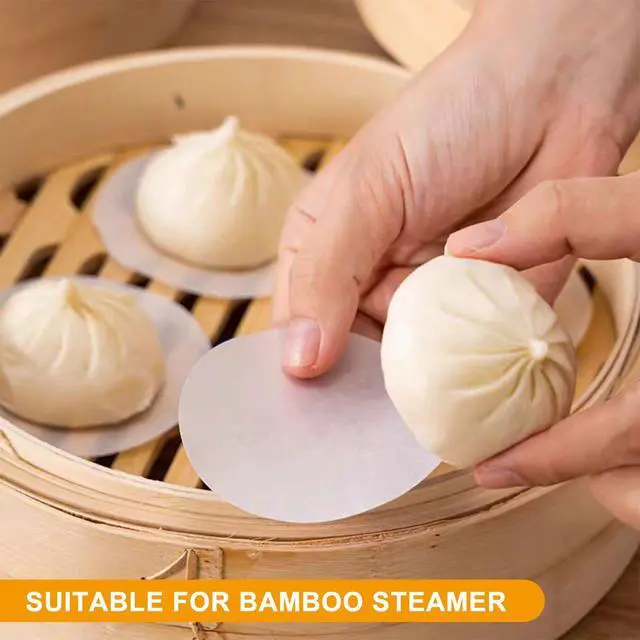 Alt view image 7 of 7 - 250Pcs-4 Inch Parchment Paper Rounds, Non-Stick Baking Parchment Rounds/Hamburger Patty Paper Sheet, Precut Round Parchment Paper for Separating Burger Patty, Cookies and More