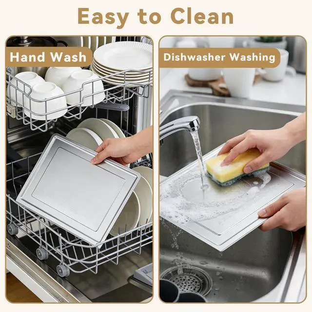 Alt view image 6 of 7 - Air Fryer Accessories Compatible with Ninja Flip Air Fryer SP151, Crumb Tray with 4 Oven Liners, 100 PCS Parchment Paper Sheets, Air Fryer Basket and Baking Tray for Ninja Toaster Oven