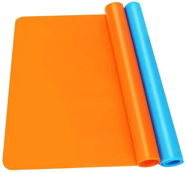 Main image of 2Pack Silicone Mats, Premium Silicone Mat for Crafts, 15.7 "x11.8" Playdough Mat, Silicone Sheet for Crafts, Liquid, Resin Jewelry Casting Molds Mat, Nonstick & Nonslip Table Protector