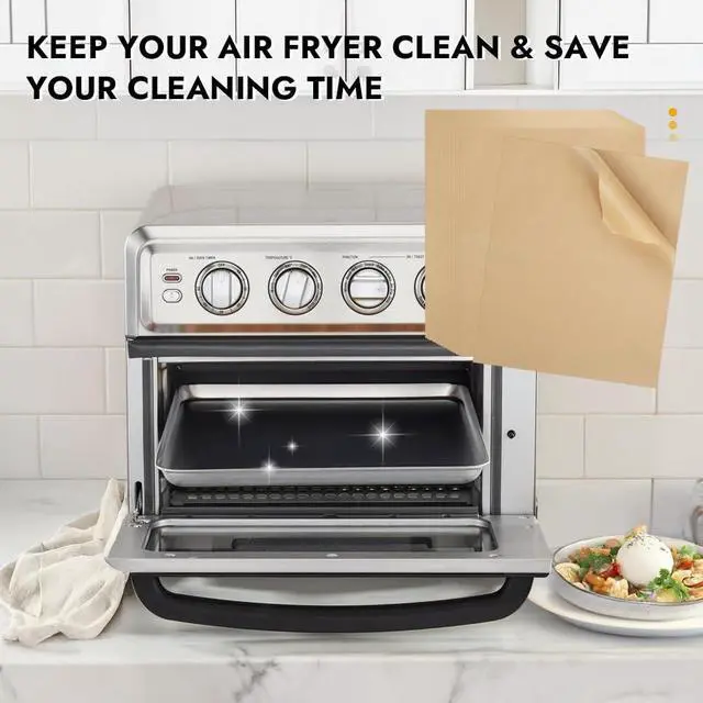 Alt view image 4 of 7 - 11 x 9in Air Fryer Parchment Paper Sheet Liners Compatible with Breville Smart Oven Air Fryer Pro BOV900BSS/ Cuisinart Airfryer Toaster Oven, Airfryer Toaster Combo Accessories(120pcs)