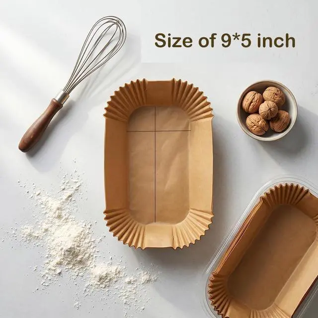 Alt view image 4 of 6 - 150Pcs Loaf Pan Liners, 9X5inch Parchment Paper Liners for Cooking Bread or Roast,Non-stick&Oil-proof