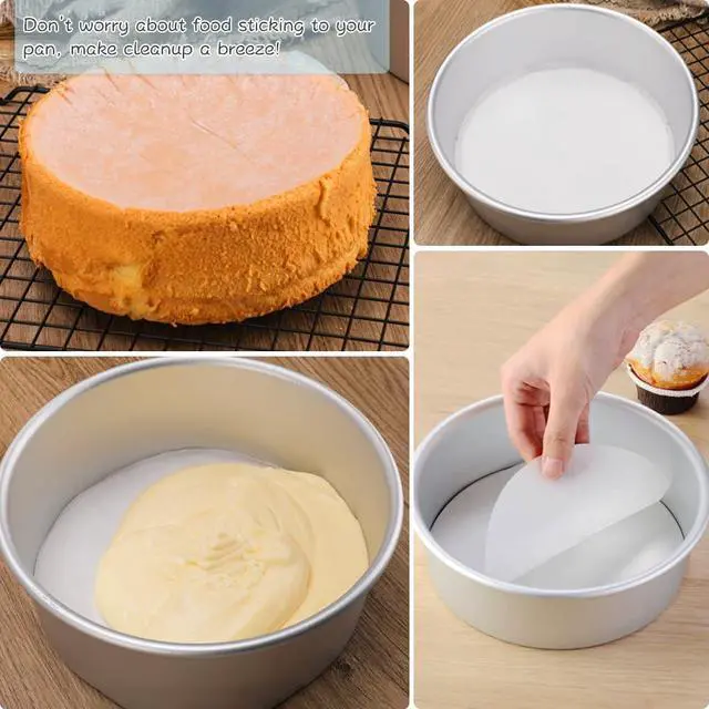 Alt view image 4 of 7 - Parchment Paper Rounds, Set of 220, Non Stick 10 Inch Round Parchment for Baking, Paper Sheet Liners for Tortilla Press, Quesadilla Maker, Pizza Pan, Cake Pan, Springform Pan and More