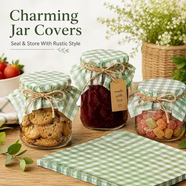 Alt view image 6 of 7 - 150 Sheets Sage Green Plaid Wax Paper for Food Deli, 9.8 x 8.3'' Gingham Plaids Greaseproof Wrapping Paper for Birthday Sandwich Picnic Basket Liner Wedding Party Supplies (Sage Green)