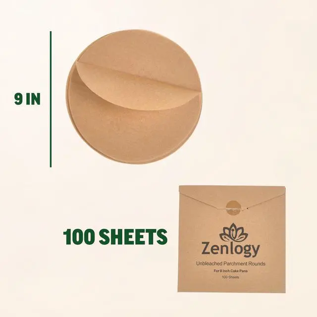 Alt view image 4 of 7 - 9-Inch Parchment Paper Rounds, 100 Sheets, Unbleached, Pre-Cut