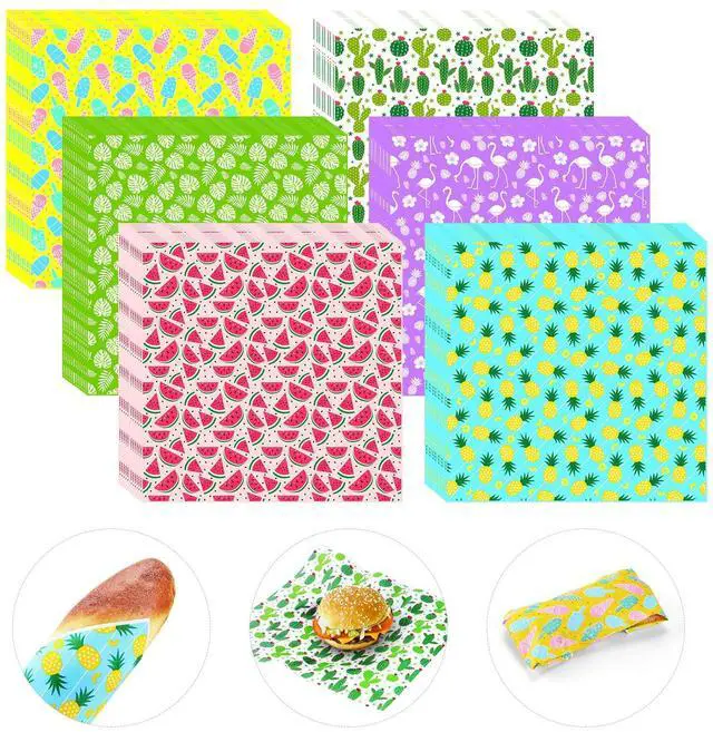 Main image of 240Pcs Wax Paper Dry Waxed Deli Paper Sheets 12x12 inch Sandwich Wrap Parchment Papers Burger Wrapper Food Wrapping Papers Basket Liner for Food Home Kitchen Picnic Summer Beach Party Favors