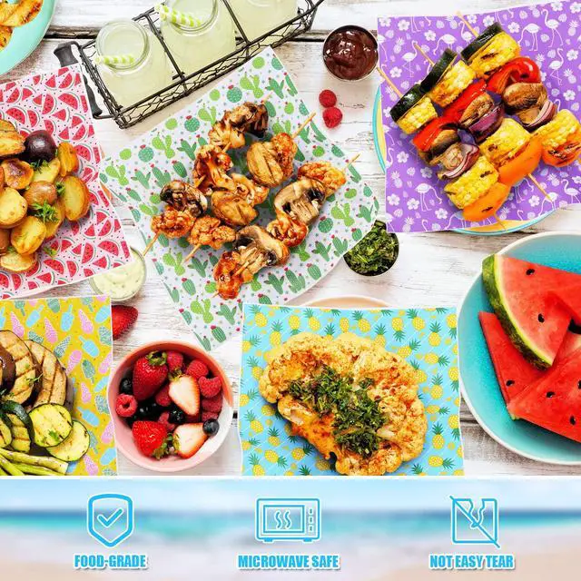Alt view image 5 of 7 - 240Pcs Wax Paper Dry Waxed Deli Paper Sheets 12x12 inch Sandwich Wrap Parchment Papers Burger Wrapper Food Wrapping Papers Basket Liner for Food Home Kitchen Picnic Summer Beach Party Favors
