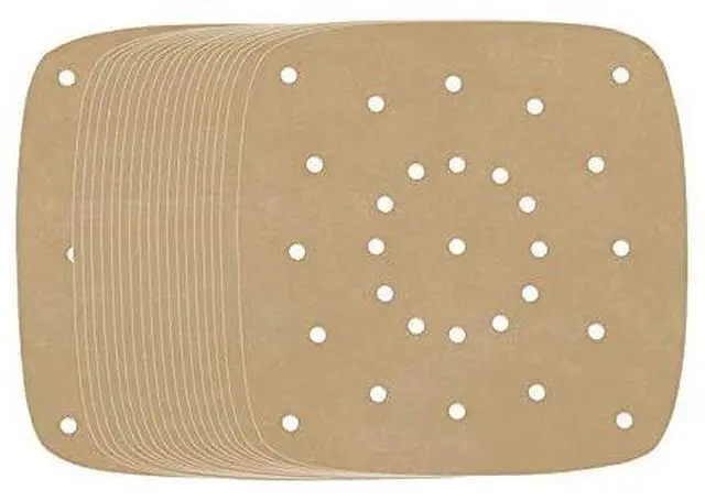 Main image of Air Fryer Parchment Paper, Set of 200, 8.5 Inch Unbleached Perforated Square Air Fryer Liner Sheets for Airfryer, Steaming Basket and More(7.5/8.5/9.5in Available)