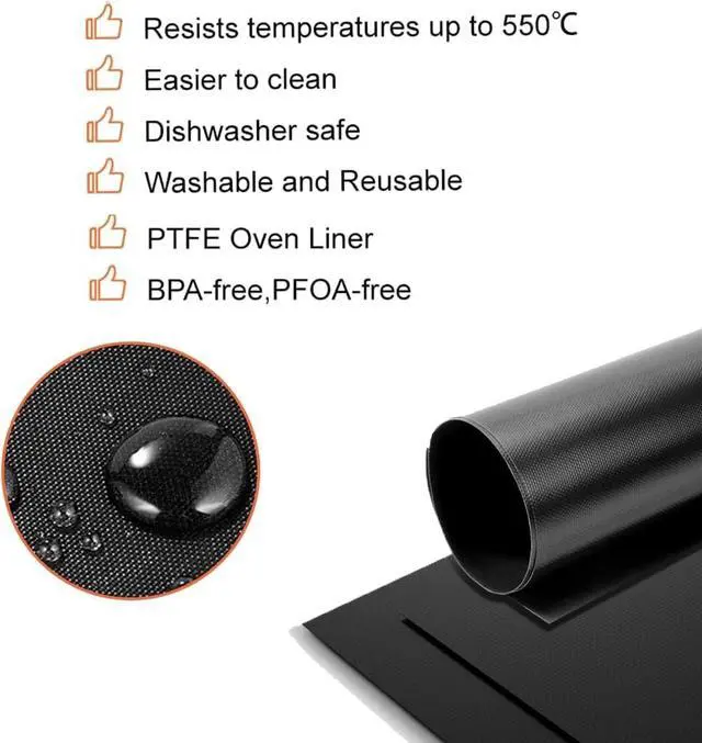 Alt view image 3 of 7 - Air Fryer Liners Compatible with Cuisinart Air Fryer Cuisinart Convection Toaster Oven, 100 PCS Unbleached Baking Parchment Paper and 4 PCS Non-stick Mat