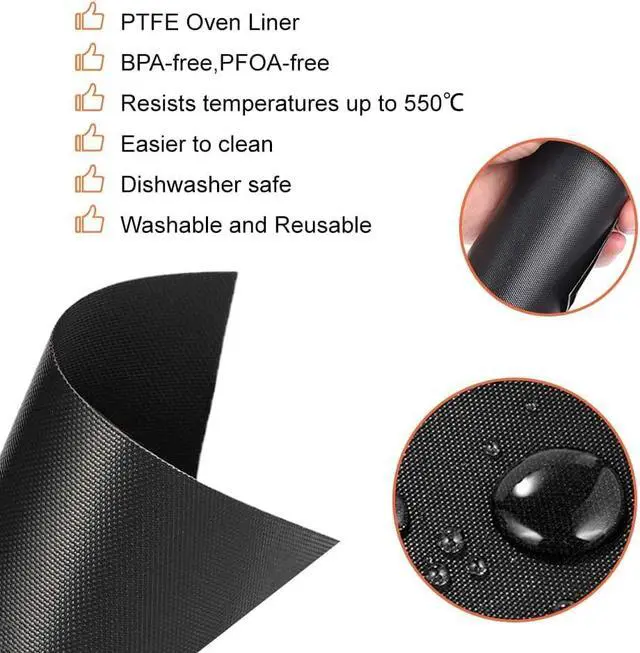 Alt view image 5 of 5 - 4pack Black Air Fryer Oven Liners and 100pcs Air Fryer Paper for Ninja Digital Air Fry Countertop Oven