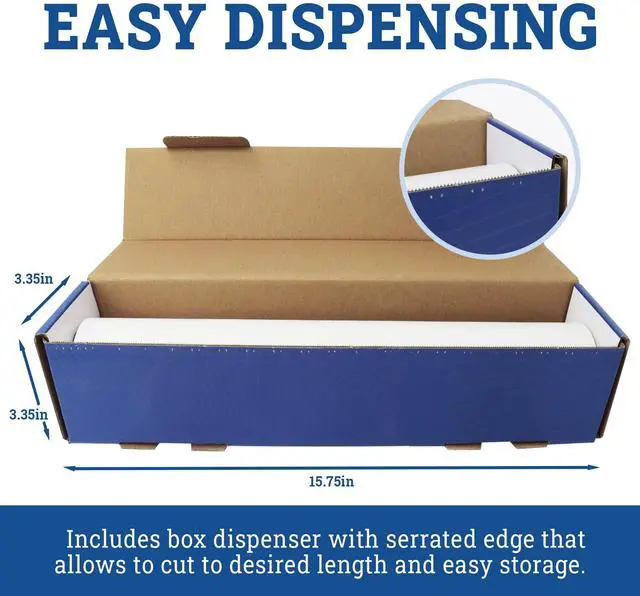 Alt view image 3 of 7 - Parchment Paper Roll (15" x 250 ft) w/Dispenser Box, White | Parchment Paper for Baking & Air Fryer | Food Grade Baking Liners | Non-Stick, Cooking Liner for Grilling & Steaming