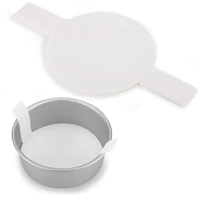 Main image of 8 Inch Parchment Paper Rounds, Set of 100, Non Stick Baking Parchment Circles, Cake Parchment Rounds with Lift Tabs for Baking