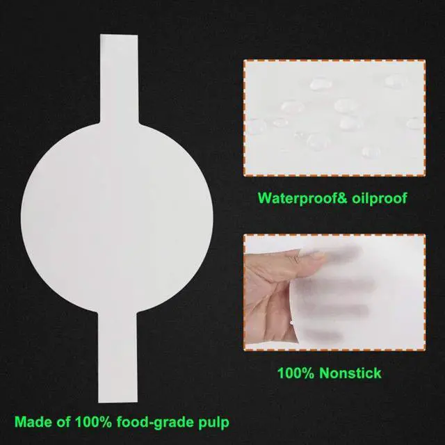 Alt view image 3 of 5 - 8 Inch Parchment Paper Rounds, Set of 100, Non Stick Baking Parchment Circles, Cake Parchment Rounds with Lift Tabs for Baking