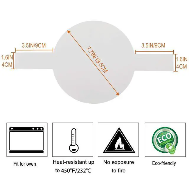 Alt view image 2 of 5 - 8 Inch Parchment Paper Rounds, Set of 100, Non Stick Baking Parchment Circles, Cake Parchment Rounds with Lift Tabs for Baking