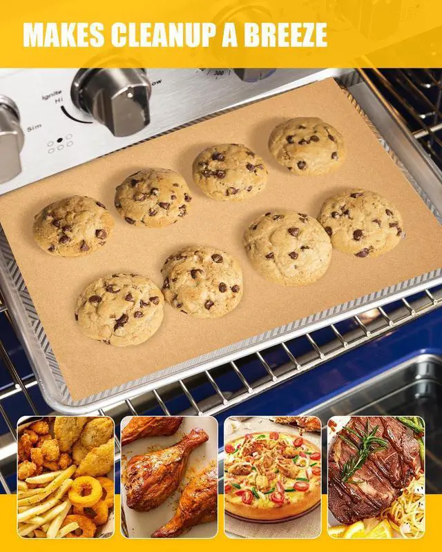 Alt view image 4 of 7 - 130PCs Paper Liners and 4PCs Teflon Mats Compatible with Breville BOV860BSS