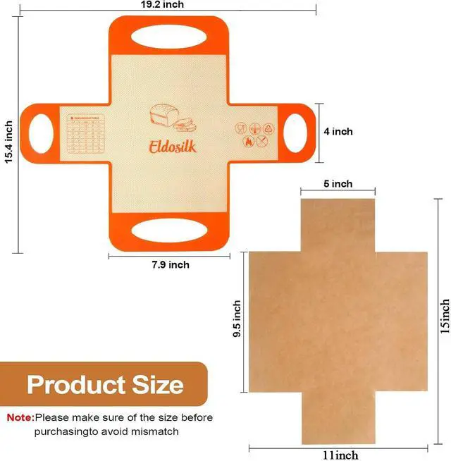 Alt view image 3 of 7 - Unbleached Parchment Paper Loaf Pan Liner - Precut 9''x5'' Non-Stick, Fits 8.5''x4.5''/10''x5'' Loaf Pans, Heat-Resistant 430°F, Food-Safe for Bread Baking (100 Pcs & 1 Silicone Liner)