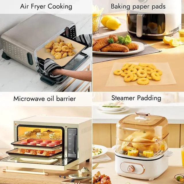 Alt view image 6 of 6 - Inch Air Fryer Liners Compatible with Ninja SP151 SP101/SP201/SP301