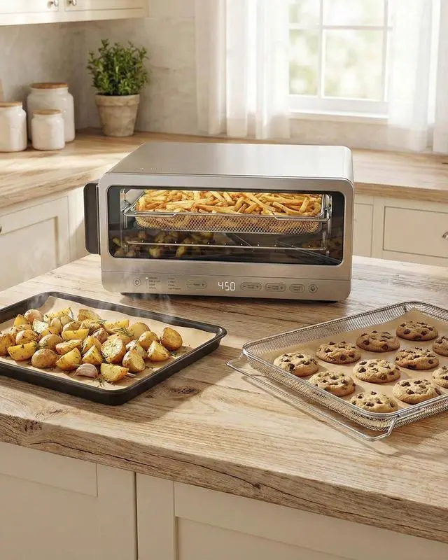 Alt view image 7 of 7 - 140PCS Air Fryer Liners for Ninja Flip Toaster Oven & Air Fryer SP151