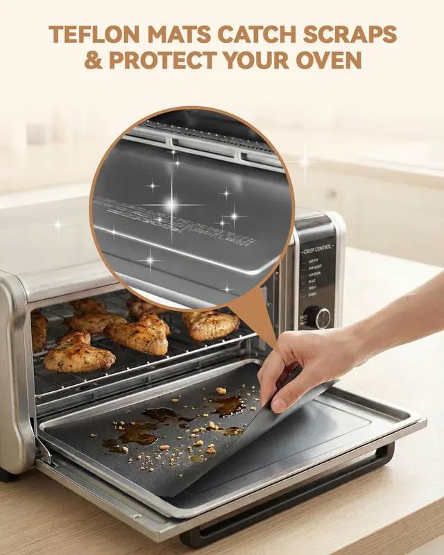 Alt view image 5 of 7 - 140PCS Air Fryer Liners for Ninja Flip Toaster Oven & Air Fryer SP151