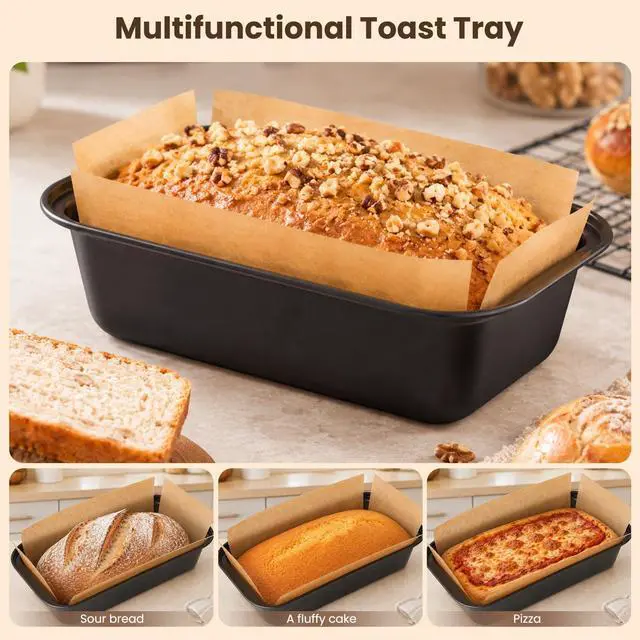 Alt view image 4 of 7 - Loaf Pan Liners, 100Pcs Non-Stick Parchment Paper Bread Pan Liners for Baking Bread 9x5, 8.5x4.5 and 10x5 Inch Loaf Pan