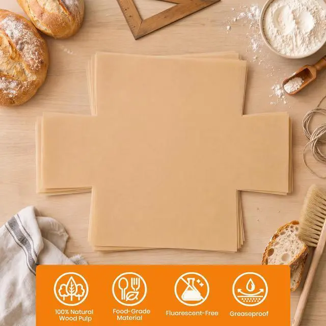 Alt view image 3 of 7 - Loaf Pan Liners, 100Pcs Non-Stick Parchment Paper Bread Pan Liners for Baking Bread 9x5, 8.5x4.5 and 10x5 Inch Loaf Pan