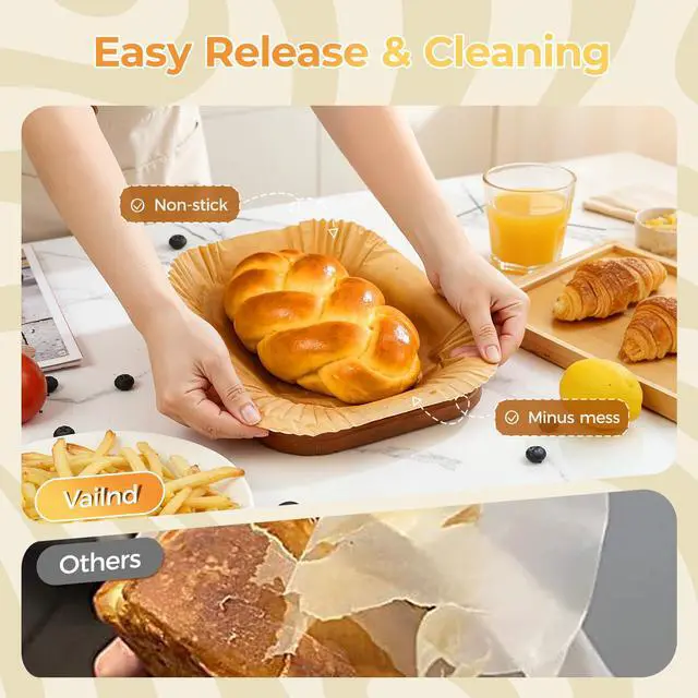 Alt view image 3 of 7 - Loaf Pan Liners, 155Pcs Non-Stick Parchment Paper for Baking Bread 9x5 Inch
