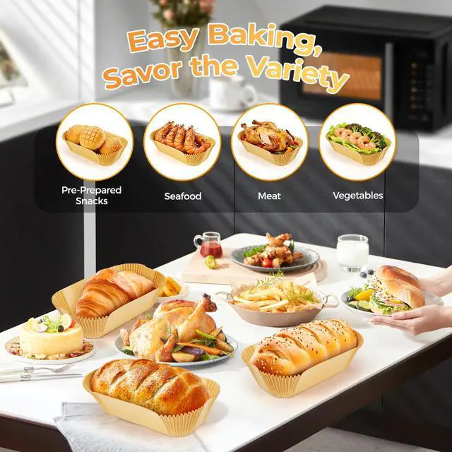Alt view image 6 of 7 - Loaf Pan Liners, 155Pcs Non-Stick Parchment Paper for Baking Bread 9x5 Inch