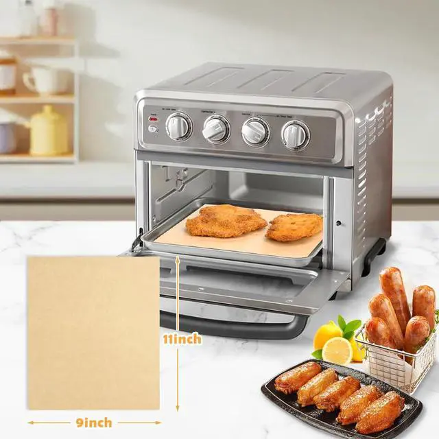 Alt view image 3 of 7 - 9x11 Inch 150PCS Air Fryer Disposable Liners, Unbleached Parchmen Paper