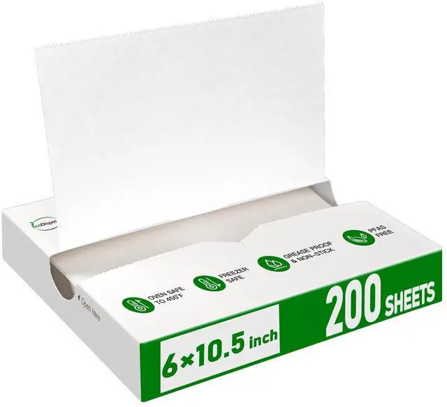 Main image of Precut POP UP Deli Paper Sheet Pack of 200, Interfolded Heavy Paper for Food Wrap and Serving (6" x 10-1/2", White
