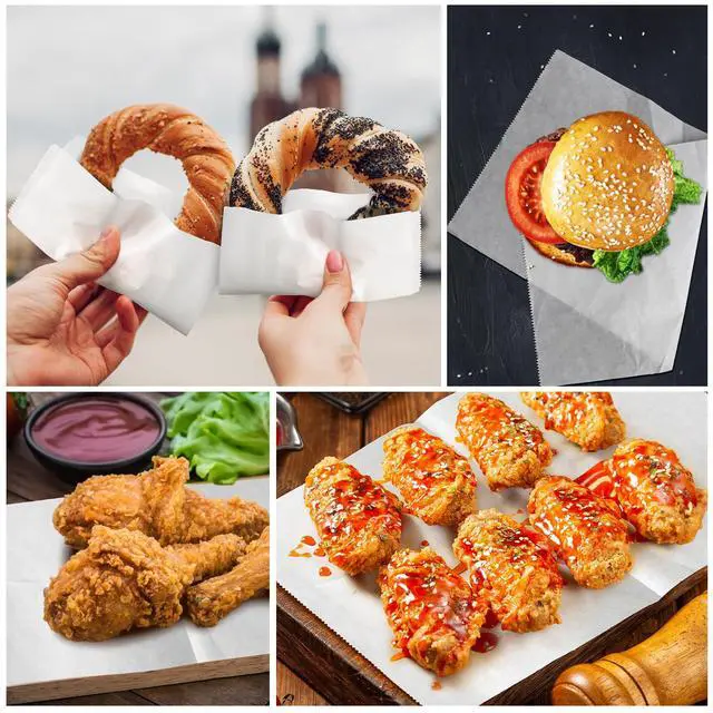 Alt view image 6 of 7 - Precut POP UP Deli Paper Sheet Pack of 200, Interfolded Heavy Paper for Food Wrap and Serving (6" x 10-1/2", White