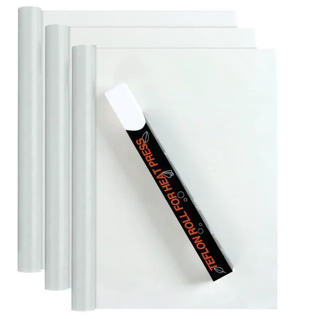Alt view image 7 of 7 - 3 Pack Non Stick PTFE Sheets 12 x 16" Heat Transfer Paper Reusable Heat Resistant Craft Mat