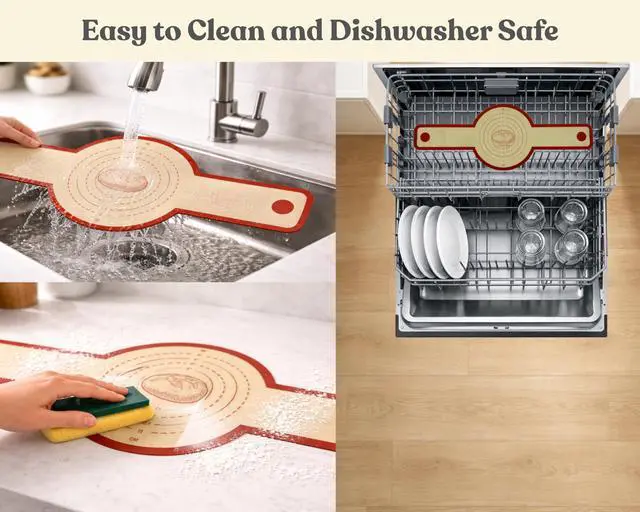 Alt view image 3 of 7 - Silicone Bread Sling for Dutch Oven, 2 Pack Reusable Nonstick Sourdough Bread Liner with Long Handles for Oval and Round Loaves, Red