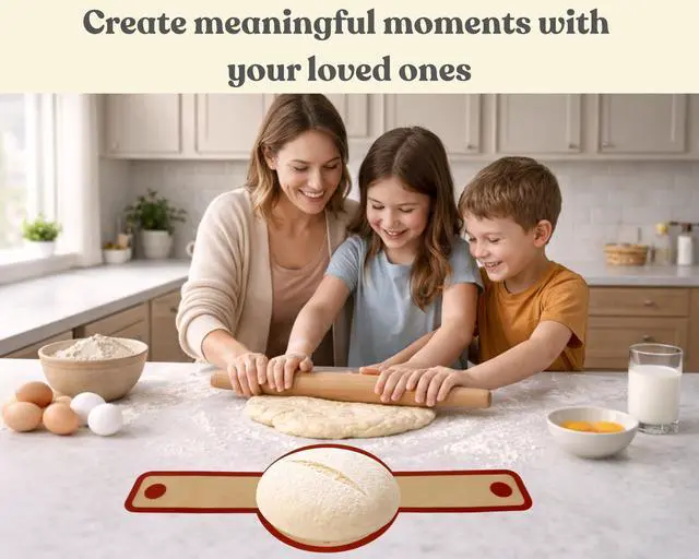 Alt view image 4 of 7 - Silicone Bread Sling for Dutch Oven, 2 Pack Reusable Nonstick Sourdough Bread Liner with Long Handles for Oval and Round Loaves, Red