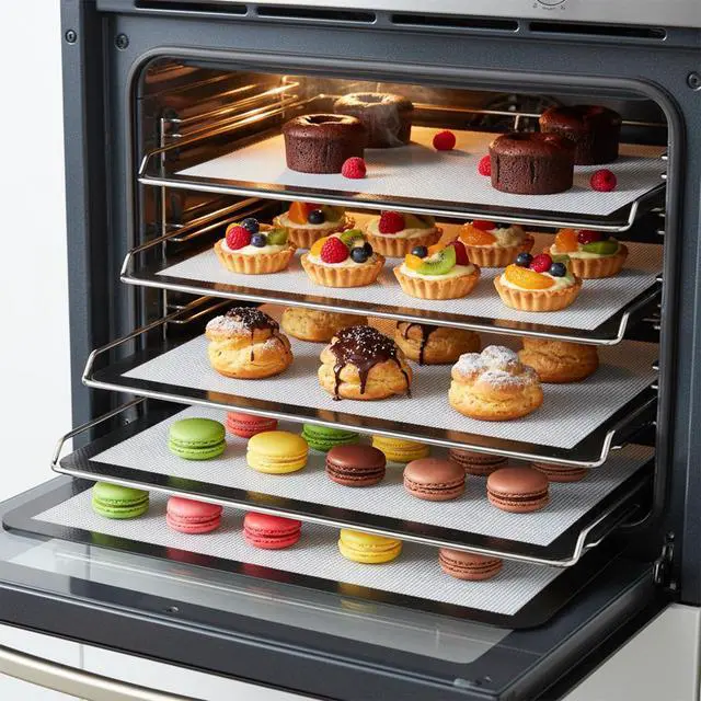 Alt view image 7 of 7 - 8 Pcs Small Silicone Baking Mats Compatible with Harvest Right Freeze Dryer Reusable Tray Non Stick Trays Drying Liners for Kitchen