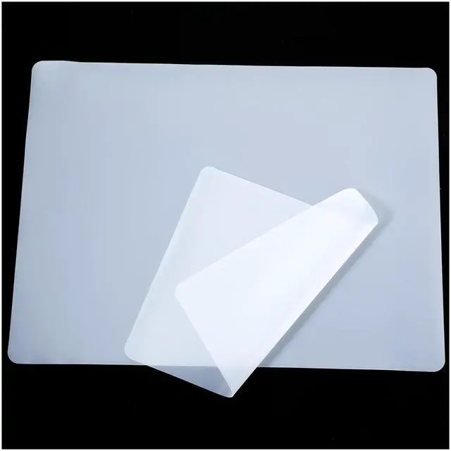 Main image of Clear Silicone Mat,24 X 20 cm/9.45 X 7.87 in Silicone Mats for Crafts,Silicone Mats for Kitchen Counter,Heat Resistant, Non-Slip, Waterproof, Washable Silicone Sheet