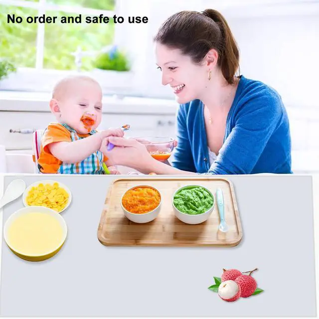 Alt view image 3 of 7 - 2 Pack Extra Large Silicone Mat 36" x 24" Translucent Table Protector Craft Mat Heat Resistant Mat for Painting, Clay, Arts, Resin, Kitchen Baking