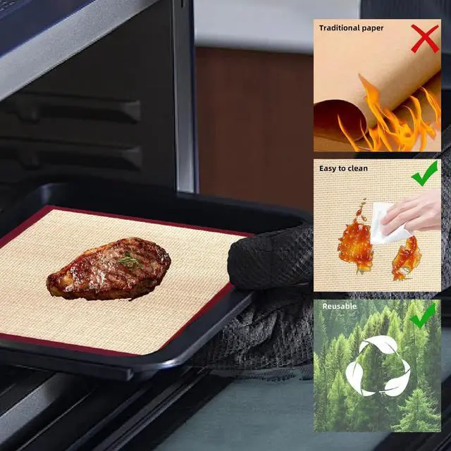 Alt view image 3 of 6 - Silicone Air Fryer Liners Reusable For Emeril Lagasse French Door 360 Air Fryer, 4 PCS