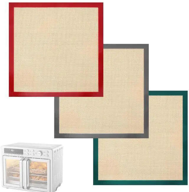 Main image of Tray Liners For Midea Flexify French DoorToaster Oven Air Fryer Combo, 3PCS Reusable Silicone Liner for 26.4 QT, Air Fryer Countertop Oven 10-in-1 Combo Accessories