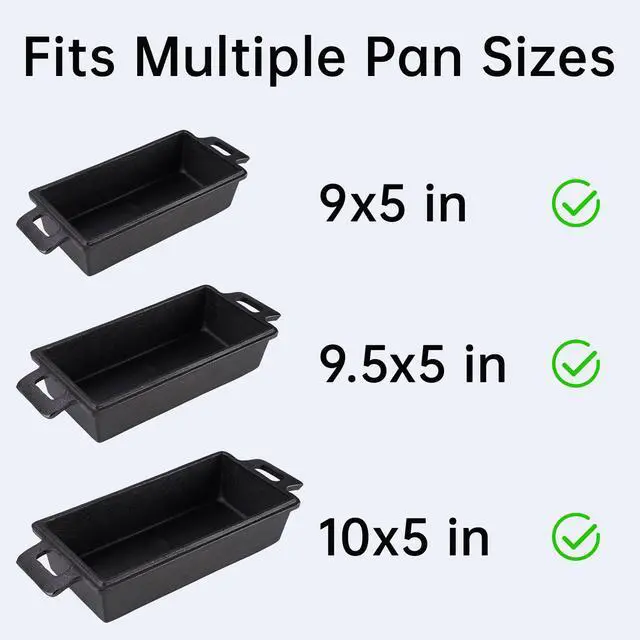 Alt view image 6 of 7 - Silicone Bread Sling 4 Pack, Nonstick Reusable Loaf Pan Liner, White