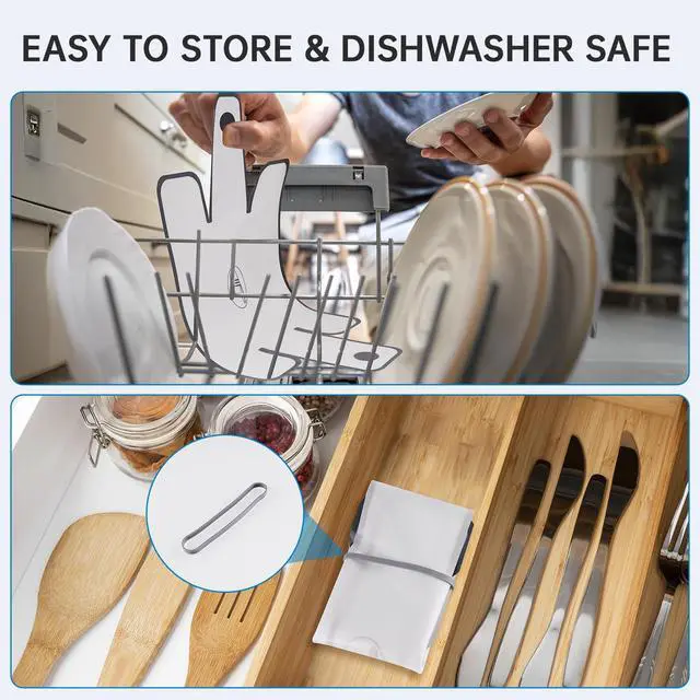 Alt view image 5 of 7 - Silicone Bread Sling 4 Pack, Nonstick Reusable Loaf Pan Liner, White