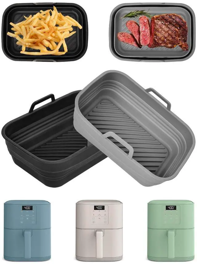Main image of Air Fryer Silicone Liners Collapsible for bella 6Qt(5lb) Slim Air Fryer