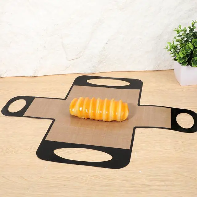 Alt view image 7 of 7 - Silicone Bread Loaf Pan Liners, Silicone Dough Mat Bread Pan Liners Reusable Baking Sheet Liner Sourdough Baking Mat Food-Grade Easy Clean Dough Transfer Tool