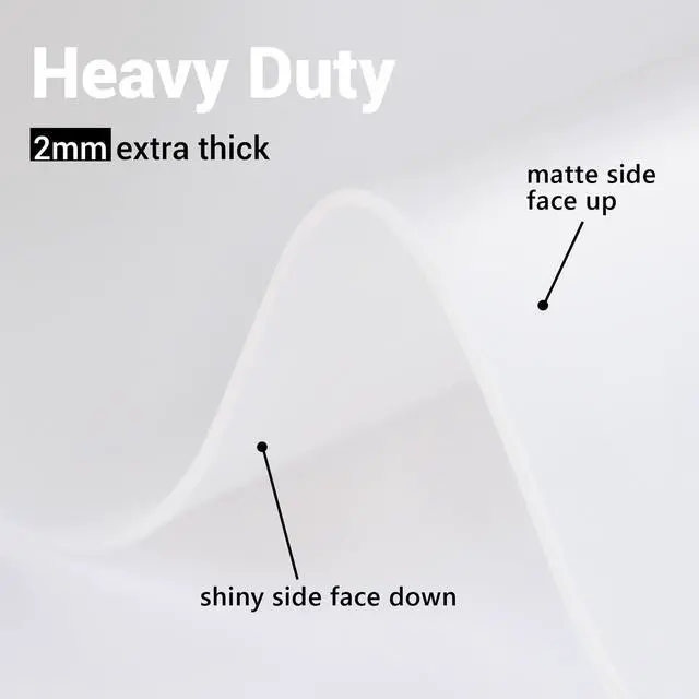 Alt view image 4 of 7 - 31.6x23.5in 2mm Silicone Mats for Kitchen Counter, Extra Large Thick Heat Resistant Bar Mats for Countertop Protector Nonslip Placemat for Air Frye Crafts Work Glass Top Stove Work Translucent