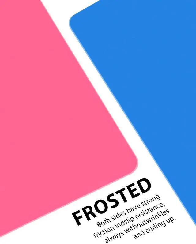 Alt view image 7 of 7 - Silicone Mat Large, 23.6"x15.7" Silicone Craft Mat for Playdough and Nonstick Resin Molds Sheets for Crafts, Paint, Clay, Blue and Rose Red