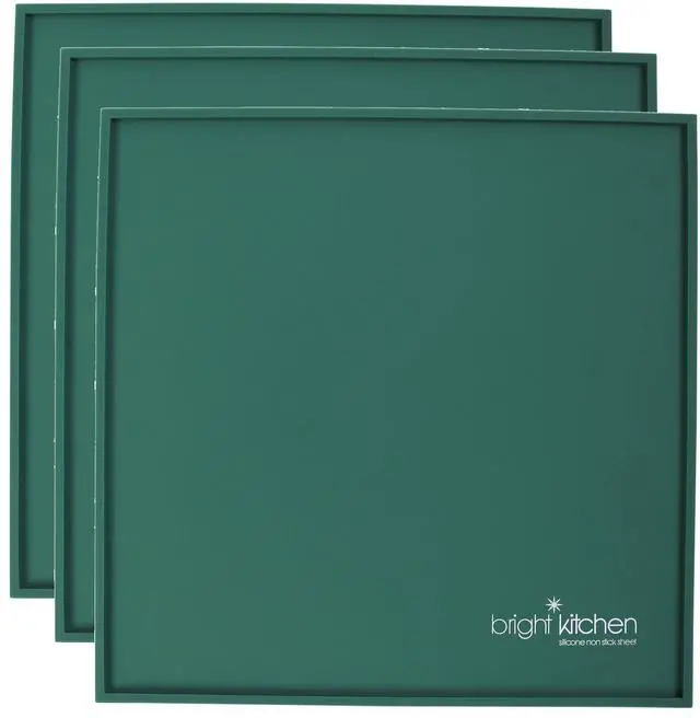 Alt view image 6 of 6 - Set of 3-14" x 14" Edge Silicone Sheets for Excalibur Dehydrator Bright Kitchen Re-Usable Non-Stick Mat Lip For Fruit Leather Liquids Batter Roll Up (3 Edge Sheets)