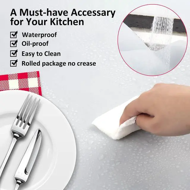 Alt view image 7 of 7 - Large Silicone Heat Resistant Mat 78.7 x 15.7, Nonslip Mats for Kitchen Counter, Countertop Protector, Nonstick Waterproof Craft Table Placemat, Translucent-White