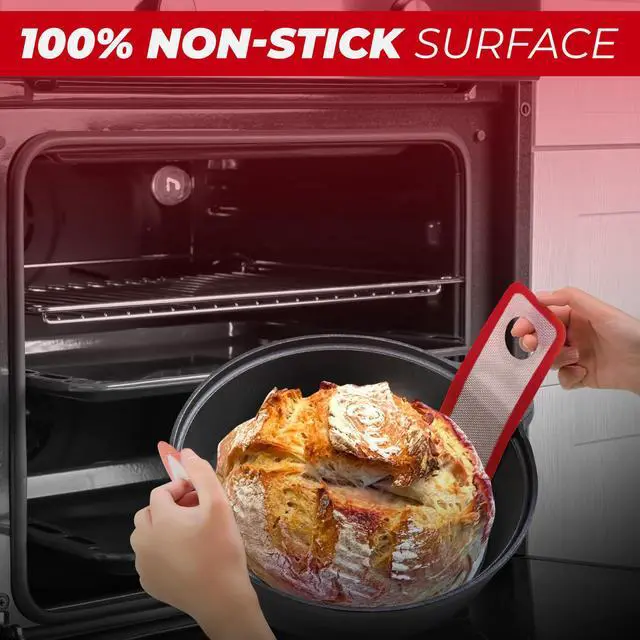 Alt view image 5 of 6 - 3 PCS Silicone Bread Sling & Silicone Baking Mat, Non-Stick Reusable Bread Making Tools and Sourdough Bread Baking Supplies, Pastry Mat Set With Long Handles, Sourdough Kit for Dutch Oven