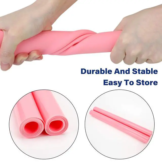 Alt view image 7 of 7 - 23.6 x15.7 inch Resin Silicone Mats, X-Large Silicone Sheets for Jewelry Casting Molds, Nail Art, Acrylic Pouring, Nonstick Table Protector, Multipurpose Mat, Pink, Set of 2